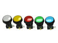 Switch; push button; 910-2-10-1C2 WHITE 24V LED; ON-(ON); white; LED 24V backlight; white; 4,8x0,8mm connectors; 2 positions; 10A; 250V AC; 25mm; 56mm; Highly