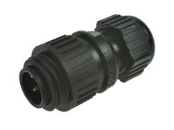 Plug; 934124100; 4 ways; straight; screw; 2,5mm2; CA3LS; 6-12mm; for cable; nylon66; black; IP67; 16A; 400V; Hirschmann; RoHS