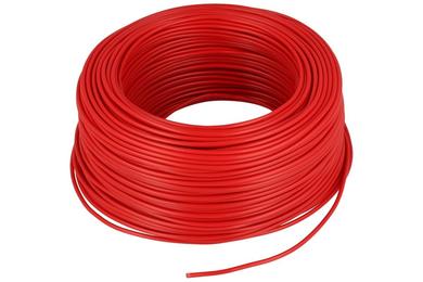 Wire; equipment; H05V-K (LgY); 1 core; stranded; Cu; 0,50mm2; red; PVC; -40...+70°C; 300/500V; 100m reel; Eltrim; RoHS; 2,5mm; 1x0,50mm2