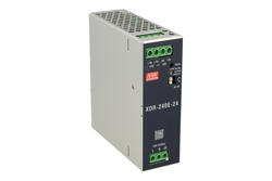 Zasilacz; na szynę DIN; XDR-240E-24; 24V DC; 10A; 240W; sygnalizacyjna dioda LED; Mean Well Zasilacz; na szynę DIN; XDR-240E-24; 24V DC; 10A; 240W; sygnalizacyjna dioda LED; Mean Well