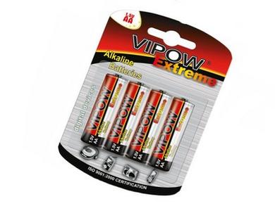 Bateria; alkaliczna; LR06 AA EXTREME; 1,5V; blister; VIPOW; R6 AA