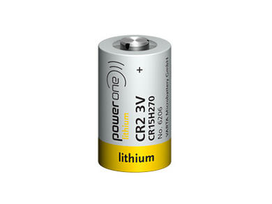 Battery; lithium; CR15H270 CR2; 3V; 870mAh; fi 15,5x27mm; VARTA Power One; CR15H270; CR2