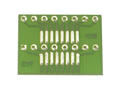 Circuit board; adapter; UMSMD425; 15,5x21; 2,54mm; Features: adapter SOP08-16-DIP08-16; drilled; 1pcs.; green
