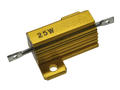 Resistor; wire-wound with heatsink; R25W5%33R; solder; screw with a nut; 25W; 33ohm; 5%; Aluminium; axial; 28x27x14mm; AH25; TCO / Thunder; RoHS