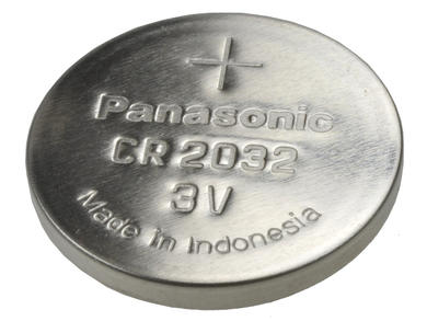 Battery; lithium; CR2032; 3V; 210mAh; fi 20x3,2mm; Panasonic; RoHS; 2032