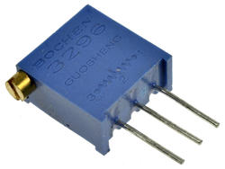 Potentiometer; helitrim; mounting; multi turns; vertical; 3296X-201; 200ohm; linear; 10%; 0,5W; through-hole (THT); cermet; 3296; RoHS