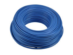 Wire; equipment; H05V-K (LgY); 1 core; stranded; Cu; 1,00mm2; blue; PVC; -40...+70°C; 300/500V; 100m reel; Texsim; RoHS; 2,9mm; 1x1,00mm2