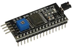 Extension module; expander; A-CM-I2C/LCD; 5V; PCF8574T; I2C; pin strips; with potentiometer; for 2x16 LCD displays
