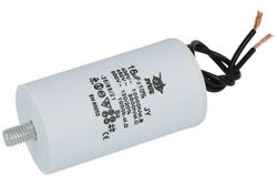 Capacitor; motor; CBB60 16uF/450V; 16uF; 450V AC; fi 40x71mm; with cables; screw with a nut; Shenge; RoHS
