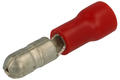 Konektor; 4mm; rurkowa wsuwka; izolowany; 01111-MPD1.25-156; czerwony; proste; na przewód; 0,5÷1,5mm2; zaciskany; 1 tor