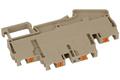 Connector; DIN rail mounted; DPP4; grey; spring; 0,2÷6mm2; 30A; 300V; 2 ways; Dinkle; RoHS