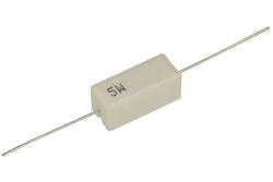 Resistor; cermet; R5W5%150R; 5W; 150ohm; 5%; 9,5x9,5x22mm; through-hole (THT); 30mm axial; RoHS