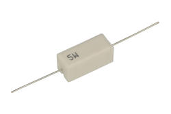 Resistor; cermet; R5W5%1k; 5W; 1kohm; 5%; 9,5x9,5x22mm; through-hole (THT); 25mm axial; RoHS
