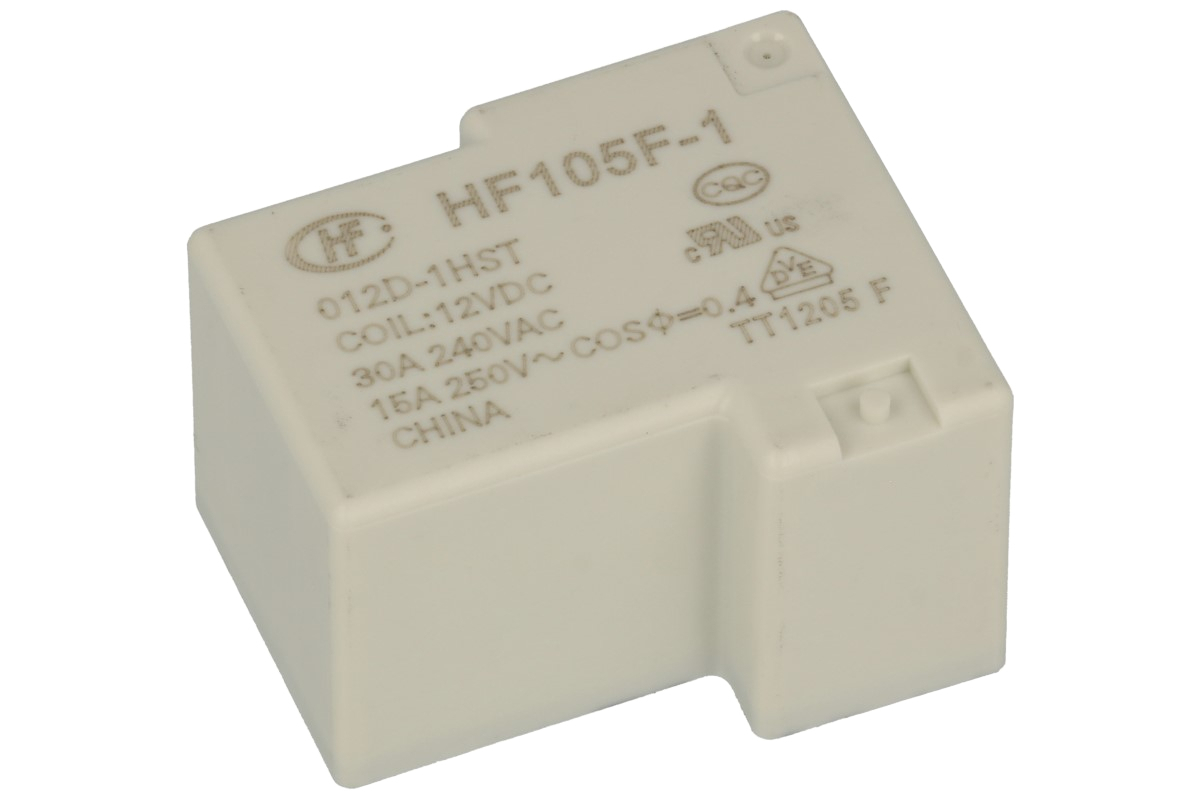 Przekaźnik; Hongfa; HF105F-1-012D-1HST (JQX105); styk zwierny; 12V; 30A  Sklep elektroniczny FIRMA PIEKARZ
