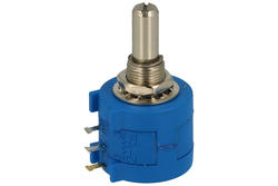 Potentiometer; helipot; shaft; multi turns; WXD3590S-203; 20kohm; linear; 5%; 2W; axis diam.6,00mm; 20,6mm; metal; smooth; 10; wire-wound; solder; KLS; RoHS