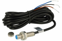 Sensor; Hall-effect; proximity; SM8-31010NA; NPN; NO; fi 8mm; 10mm; 5÷24V; DC; cylindrical metal; flush type; with 2m cable; π pi-El; RoHS