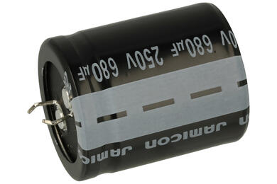 Capacitor; electrolytic; SNAP-IN; 680uF; 250V; HS; HSW681M2EP35M; 20%; diam.30x35mm; 10mm; through-hole (THT); bulk; -40...+105°C; 2000h; Jamicon; RoHS