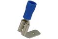 Connector; 6,3x0,8mm; flat male/female; insulated; 01110-FBFD2-250; blue; straight; for cable; 1,5÷2,5mm2; tinned; crimped; 1 way; KLS