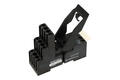 Relay socket; SH4Z-08TM; DIN rail type; panel mounted; black; with clamp; Onpow; RoHS; Compatible with relays: R2