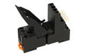 Relay socket; SH4Z-08TM; DIN rail type; panel mounted; black; with clamp; Onpow; RoHS; Compatible with relays: R2