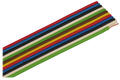 Wire; flat; TLWY; 12x0,50mm2; 0,50mm2; multicolor; PVC; -30...+70°C; 150V; 50m reel; Technokabel; RoHS