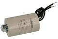 Capacitor; motor; 6uF; 450V AC; diam.35c60mm; with cables; screw with a nut; Shenge; RoHS