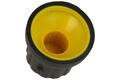 Knob; GP16; 6mm; yellow; black; fi 16/12mm; 14mm; ABS