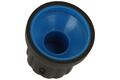 Knob; GP16; 6mm; blue; black; fi 16/12mm; 14mm; ABS