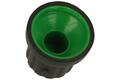 Knob; GP16; 6mm; green; black; fi 16/12mm; 14mm; ABS