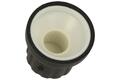 Knob; GP16; 6mm; white; black; fi 16/12mm; 14mm; ABS