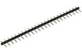 Pin header; pin; DG332J5.0-24P13; 5,00mm; black; 1x24; straight; 2mm; 12,4mm; through hole; tinned; RoHS