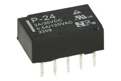 Przekaźnik; elektromagnetyczny miniaturowy; P-24; 24V; DC; 2 styki przełączne; 0,5A; 125V AC; 1A; 30V DC; do druku (PCB); Forward Relays; RoHS