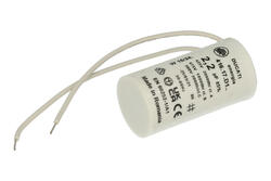 Capacitor; motor; 41617D106; 2,2uF; 475V; fi 28x55mm; with cables; screw without nut; Ducati; RoHS