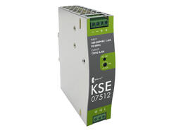 Power Supply; DIN Rail; KSE 07512N M; 12V DC; 6,3A; 75W; Breve