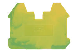 End cover; for DIN rail terminal blocks; DK2.5NC-TR-PE; green-yallow; Dinkle; RoHS