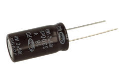 Capacitor; electrolytic; 3300uF; 16V; RD1C338M12025BB; diam.12,5x25mm; 5mm; through-hole (THT); bulk; Samwha; RoHS