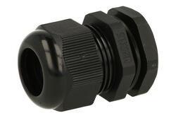 Cable gland; DP‑EN 25 HM BK; polyamide; IP68; black; M25; 3÷6,5mm; 25mm; with metric thread; Ergom; RoHS