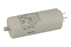 Capacitor; polypropylene; motor; 416102664; 25uF; 425V AC; fi 40x92mm; 6,3mm connectors; screw without nut; Ducati; RoHS