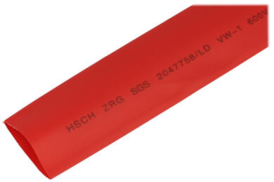 Heat shrinkable tube; LH280; 28mm; 14mm; red; 2:1; 90°C; RoHS