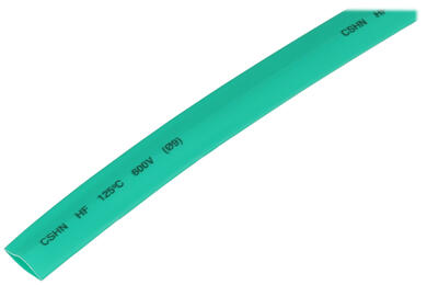 Heat shrinkable tube; LH090; 9mm; 4,5mm; green; 2:1; 90°C