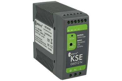 Power Supply; DIN Rail; KSE 06012N P; 12V DC; 5A; 60W; Breve