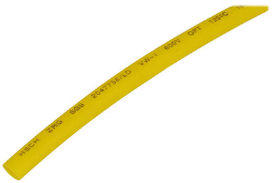 Heat shrinkable tube; LH060; 6mm; 3mm; yellow; 2:1; 90°C