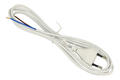 Cable; power supply; S15272; wires; CEE 7/16 flat plug; 2m; white; 2 cores; 0,75mm2; Emos; PVC; flat; stranded; Cu; RoHS