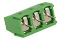 Terminal block; DG127-5.0-03P; AK127; 3 ways; R=5,00mm; 10mm; 12A; 300V; through hole; straight; lift type; square hole; cross screw; screw; horizontal; 1,5mm2; green; Degson; RoHS