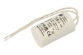 Capacitor; polypropylene; motor; 416108906; 7,5uF; 425V AC; diam.32x55m; with cables; Ducati; RoHS