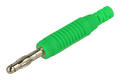 Banana plug; 4mm; 25.422.4; green; 59mm; solder; 24A; 60V; nickel plated brass; PA; Amass; RoHS