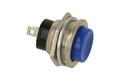 Switch; push button; PBS26BBL; OFF-(ON); blue; no backlight; solder; 2 positions; 2A; 250V AC; 16mm; 20mm