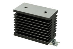 Heatsink; GHS-8; for 1 phase SSR; with TS15 DIN rail handle; with holes; blackened; 82mm; 45mm; 62mm; Greegoo