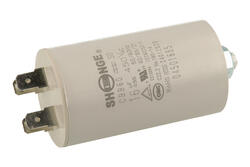 Capacitor; motor; CBB60; 16uF; 450V AC; fi 40x71mm; 6,3mm connectors; screw with a nut; Shenge; RoHS