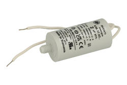 Capacitor; polypropylene; motor; 4161702GA; 2uF; 425V AC; fi 28x55mm; with cables; screw without nut; Ducati; RoHS